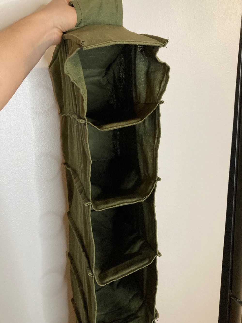 10 pair hanging shoe organizer